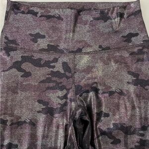 Fabletics Gray Camouflage Metallic New Leggings